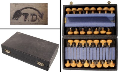 Friedrich Dick, Deizisau, Germany: Spectacular Set Of 30 Engraving Tools