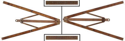 J.C. Beckwith, Mfr., Terre Haute, Indiana: Patent Folding Rule Attachment