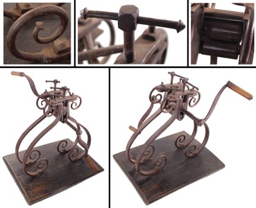 Unmarked: Spectacular Forged Iron Tyre Bending Ma