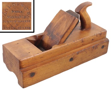 William Goldsmith, Philadelphia, Pennsylvania: Hdld. Fenced Ogee "complex "g Plane
