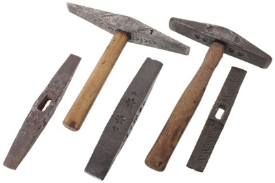 Assorted Makers: Wkg. Set Of Millstone Hammers