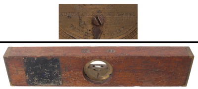 L.L. Davis, Springfield, Massachusetts, No. 2: 12" Mahogany Body Inclinometer Level