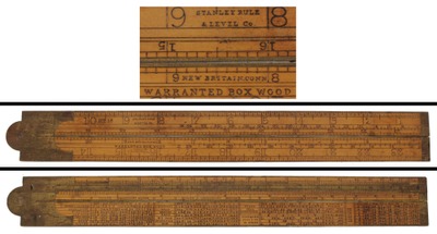 Stanley Rule & Level, No. 16: Two-Foot/Four-Fold Folding Rule
