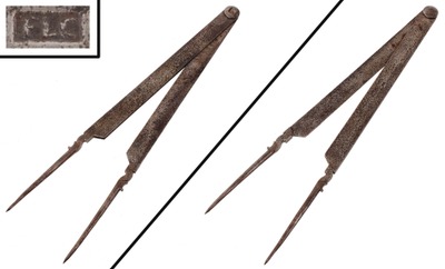 Unmarked: Pair Of Early Frenchg Dividers