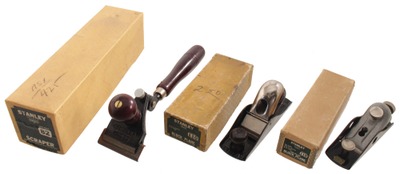 Stanley Rule & Level: Three Original Box Woodworking Plane