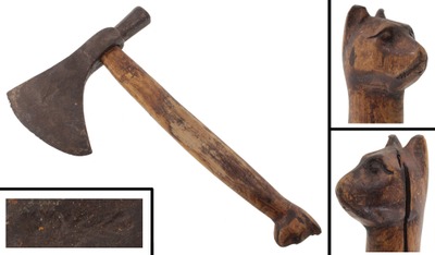Unmarked: Unus. Dbl. Bevel Hand Axe