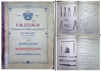 Steinlin, P.W./St. Gallen, Switze: German Language 1905 Tool Catalogue