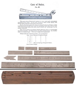 Sawyer Tool Company, Fitchburg, Massachusetts, No. 30: Rare Cased Set Of Bench Rules
