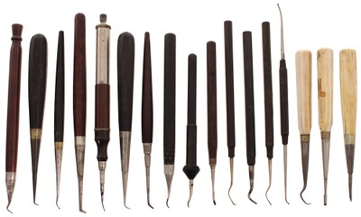 Assorted Makers: Lot Of Early Type Dental Tools