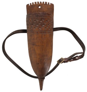 Unmarked: Fancy Carved Vineyar Tool Holder