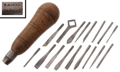 Herrick Aiken, Franklin, New Hampshire: Early Patent Tool Handle