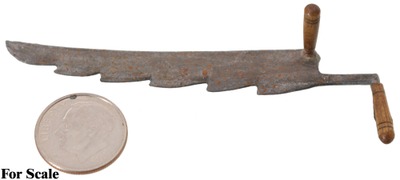 Unmarked: Miniature Model Of Sawtooth Hay Knife