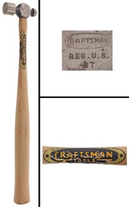 Sears, Roebuck & Company, Chicago, Illinois: Extra Clean 2 Ounce Ball Pein Hammer
