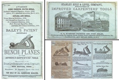 Stanley Rule & Level: Early Advertising Flyer Bailey's Planes