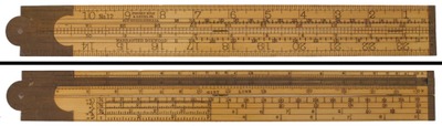 Stanley Rule & Level, No. 12: Unuse 2-Foot, 2-Fold Folding Rule