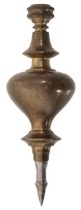 Unmarked: Ornately Turned Brass Plumb Bob