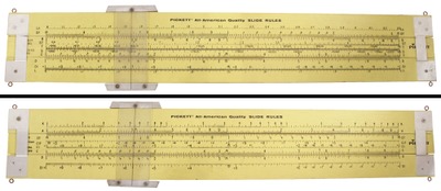 Pickett Slide Rule Company, Santa Barbara, California: Oversize 4 Foot Demo Slide Rule