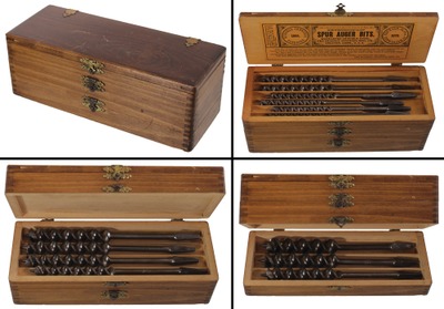 Russell Jennings, Manufacturing Company, Chester, Connecticut: Set Of 13 Clean Auger Bits