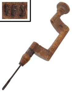 Unmarked: Rare Curved Burl Body Bit Brace
