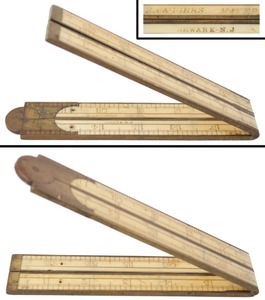 S. Jaggers, Maker, Newark, New Jersey: Two-Foot, Four-Fold Folding Rule