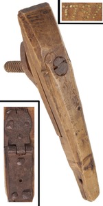 Unmarked: Classic "Primitive" Wooden Vise