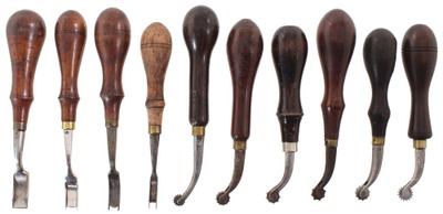 Assorted Makers: Lot Of Clean & Usabl Leather Tools