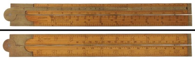 Upson Nut Company, Unionville, Connecticut, No. 15: Two Foot, Two Fold Folding Rule