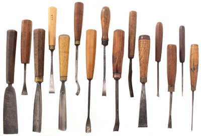 Assorted Makers: Wkg. Set Of Clean Carving Tools