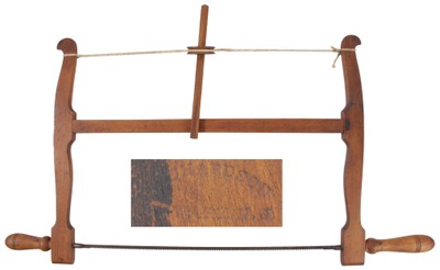 Richardson Brothers, Newark, New Jersey: Rare Maple Body Turning Saw