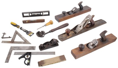 Assorted Makers: Lot Of Sound & Usabl Woodworking Tools