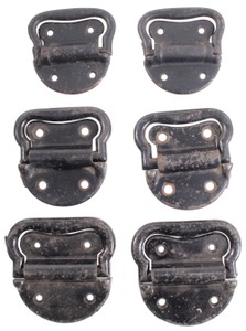 Unmarked: Three Pairs Of Early Iron Tool Chest Hdls