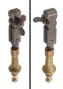 Unmarked: Showy Brass Handle Hand Vise