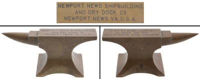 Newport News Shipuilding And Dry: Extra Clean Brass Promotional Anvil