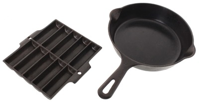 Unmarked: Two Cast Iron Cookware Items