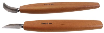 North Bay Forge/Waldron Island, W: Two Hand Forged Carving Tools