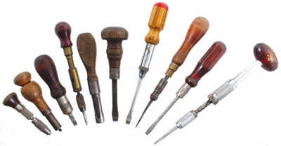 Assorted Makers: Lot Of Interesting Early Screwdrivers