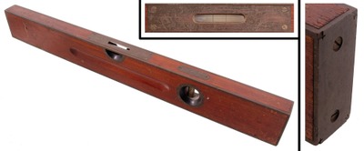 Stanley Rule & Level, No. 95: Brass Bound Mahogany Level