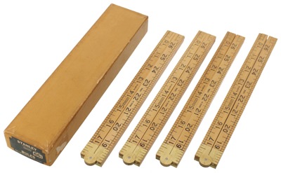 Stanley Rule & Level, No. 66 1/2: Three Ft., Four Fold Folding Rule