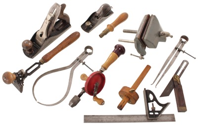 Assorted Makers: Lot Of Clean & Usabl Woodworking Tools