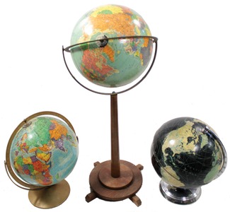 Assorted Makers: Three Restoration Grade Globes