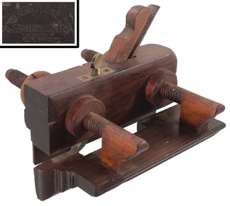 A. Kelly & Company, Ashfield, Massachusetts: Unhandled Rosewood Plow Plane