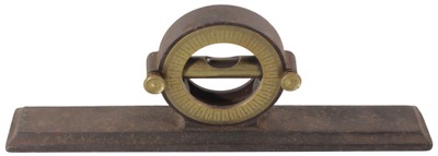 Unmarked: Unus. Cast Iron & Brass Inclinometer