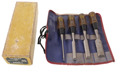 Stanley Rule & Level, No. 64: Set Of 4 Comp. Hdle. Butt Chisels