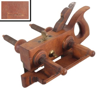 D.R. Barton & Company, Rochester, New York: Handled Boxwood Plow Plane