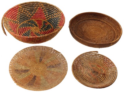 Unmarked: Four Native American Woven Baskets