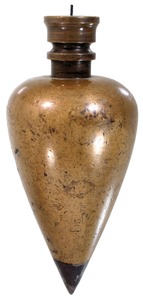 Unmarked: Massive Turnip Form Plumb Bob