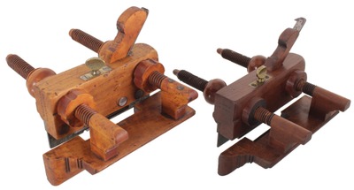 Assorted Makers: Two Unhdld. Beech Plow Planes