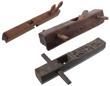 unmarked: Three Incomplete Earlty Wooden Planes