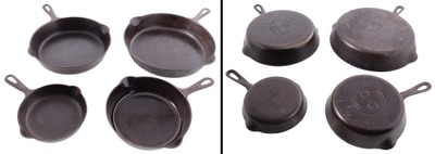 Griswold Manufacturing Company, Erie, Pennsylvania: Set Of Four Cast Iron Frying Pans