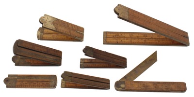 Assorted Makers: Lot Of Assorted Folding Rules